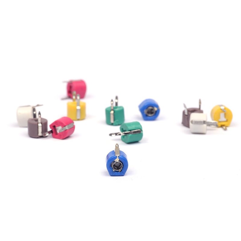 Cylewet 12Pcs Trimmer Variable Capacitance Ceramic 6mm Capacitor Kit 5PF 10PF 20PF 30PF 40PF 60PF for Arduino (Pack of 12) CYT1018 - Image 4